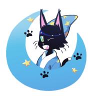 Art Cat Character Commission Digital Meikou Meikou98 Portrait Streamer Wizard // 2500x2500 // 562.9KB